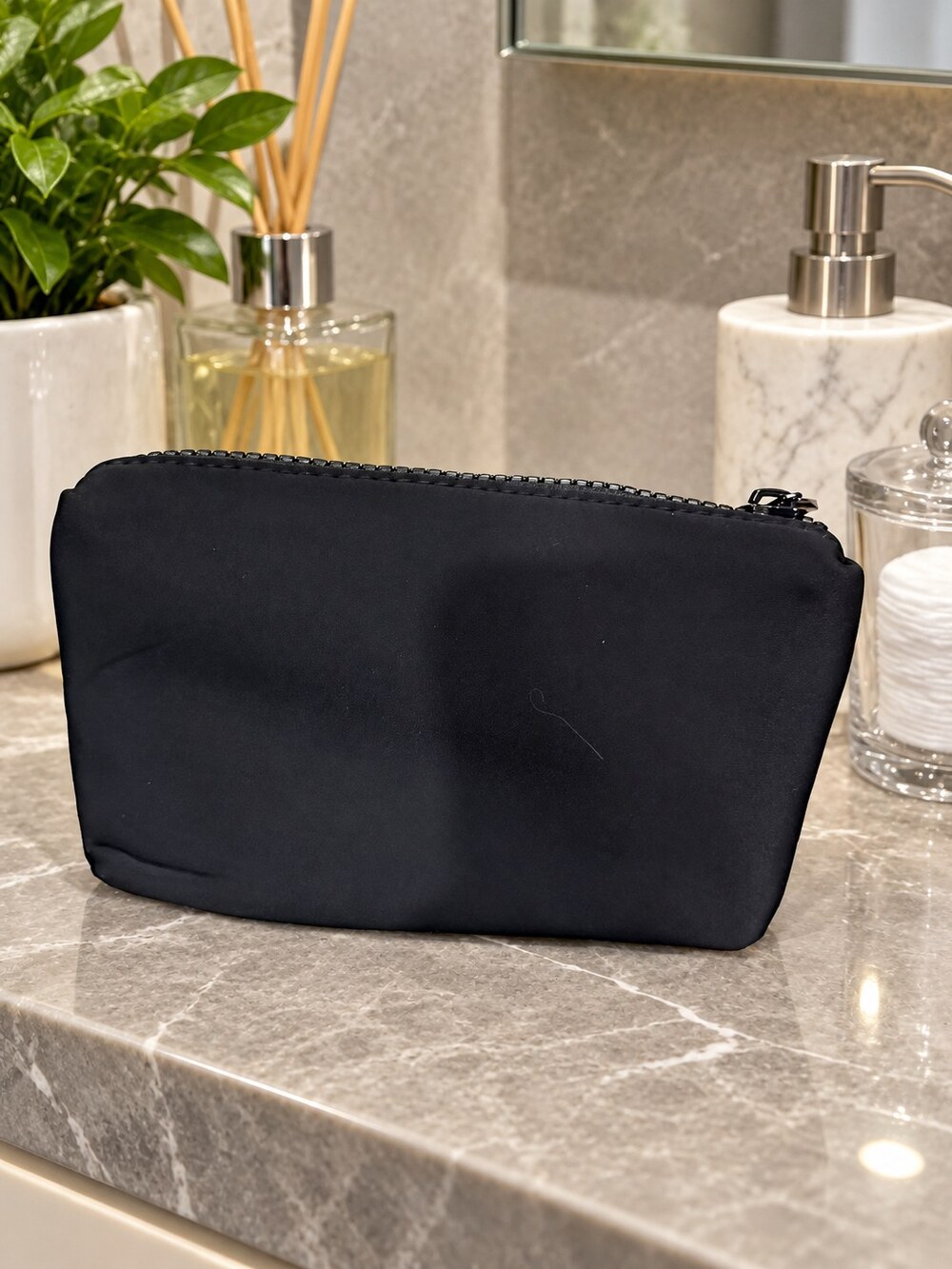Chanel Black Zip Cosmetic Pouch | Small Beauty Organizer - Picture 6 of 6